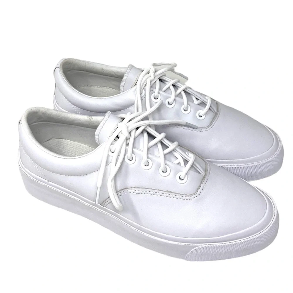 Converse SkidGrip Shoes Men's CVO OX White Leather Casual Size Sneakers 168913C - Picture 2 of 10